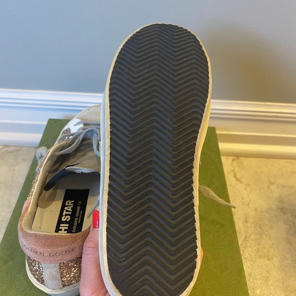 Golden Goose Hi Star Gold Glitter, size 38 - Picture 5 of 9